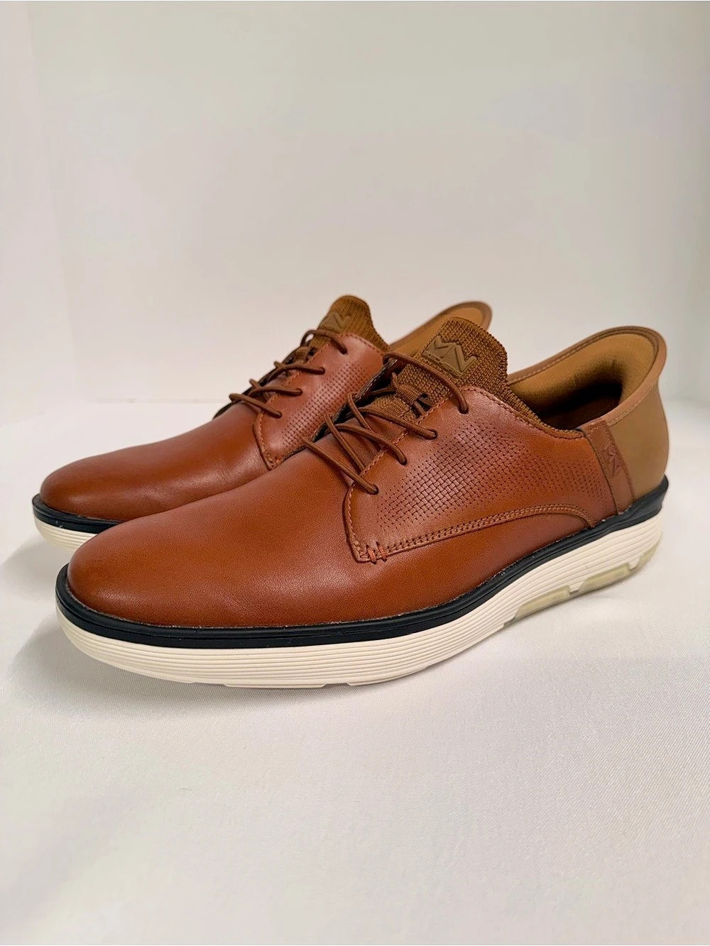 Mark Nason Skechers Gable Lux Slip-ins Leather Dress Shoes Mens 10 Cognac